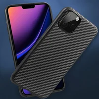 Силиконовый чехол "Carbon Fiber" черный для iPhone 13 Pro Max