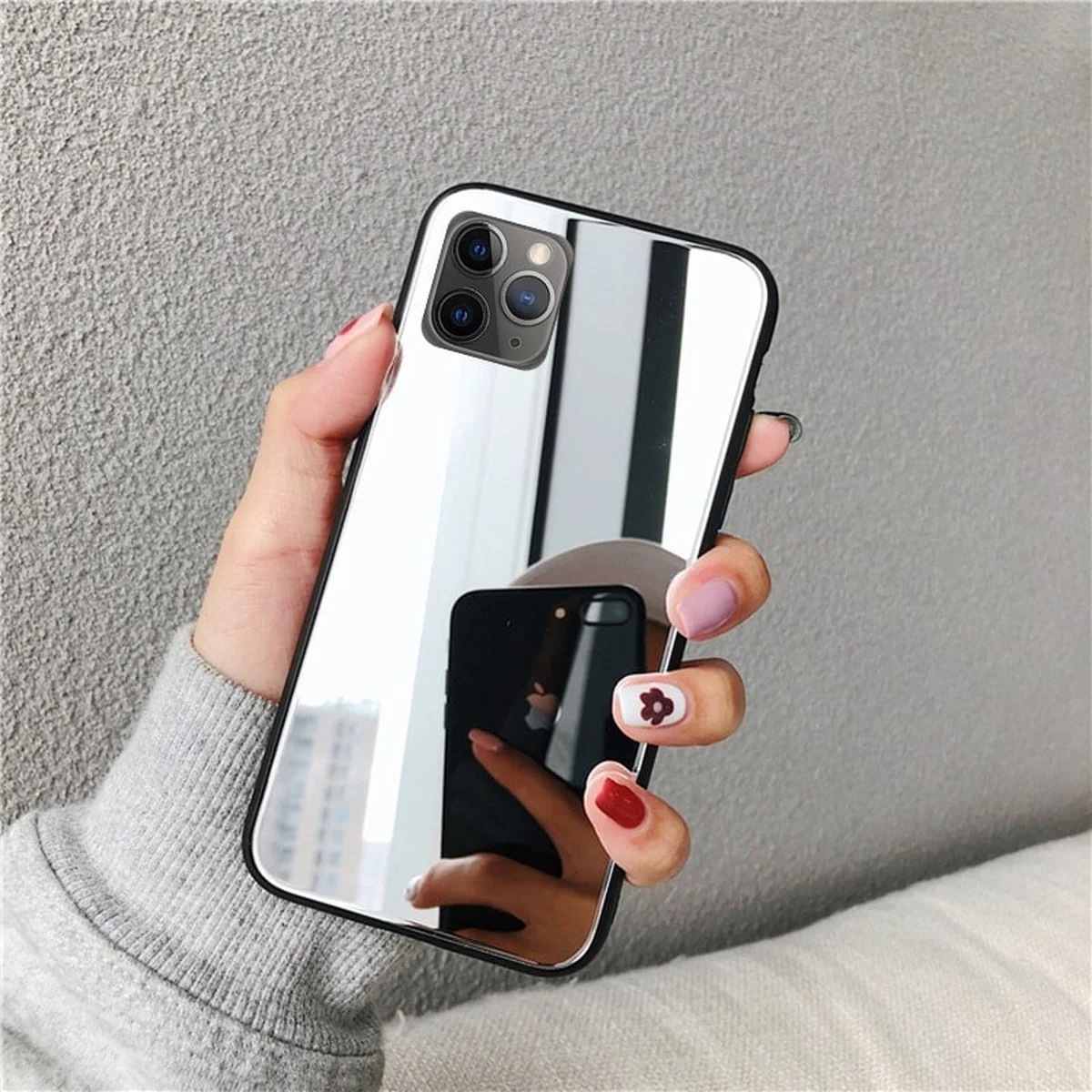 Силиконовый чехол "Full Mirror" для iPhone 12 Pro / 12
