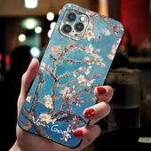 Силіконовий 3D чохол "Van Gogh - квітучі гілки мигдалю" для iPhone 12 Pro