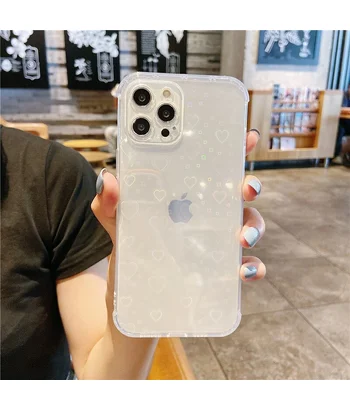Силіконовий чохол "Holographic Hearts" для iPhone 12 Pro