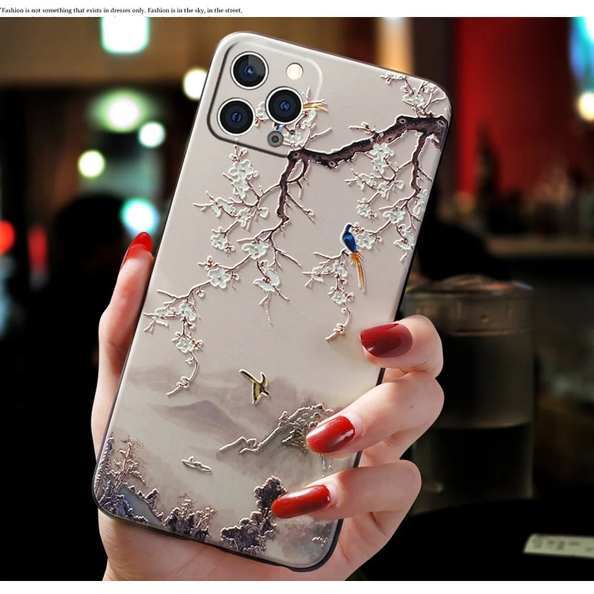 Силиконовый 3D чехол "Relief Flower" №2 для iPhone 13 Pro