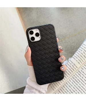Силіконовий чохол "Weaving" чорний для iPhone 14 Pro Max