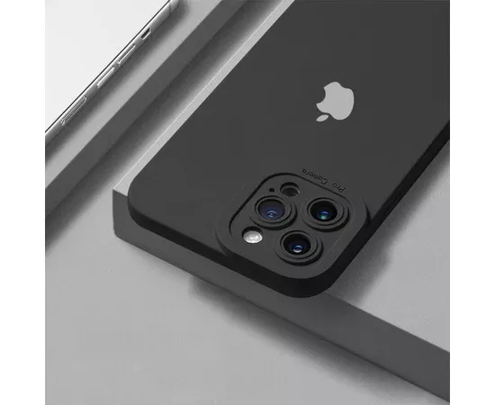 Силіконовий чохол "Luxury Soft Matte" чорний для iPhone 13 Pro