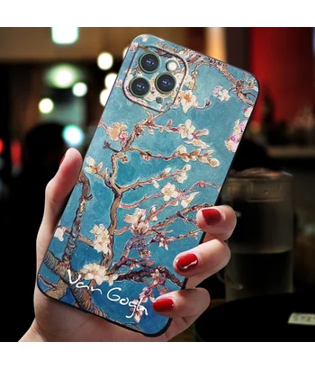 Силіконовий 3D чохол "Van Gogh - квітучі гілки мигдалю" для iPhone 12 Pro