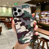 Силиконовый чехол "Camouflage" зеленый для iPhone 12 / 12 Pro