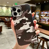 Силиконовый чехол "Camouflage" коричневый для iPhone 13 Pro Max