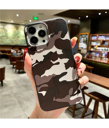 Силіконовий чохол "Camouflage" коричневий для iPhone 13 Pro Max