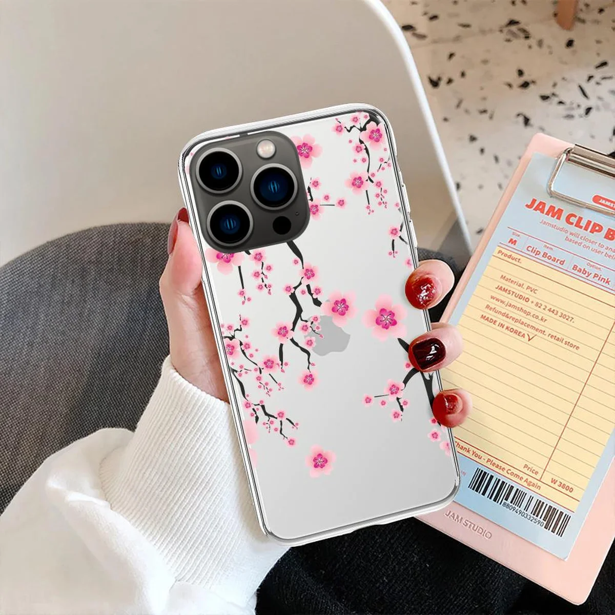 Силиконовый чехол "Flowers" №2 для iPhone 13 Pro