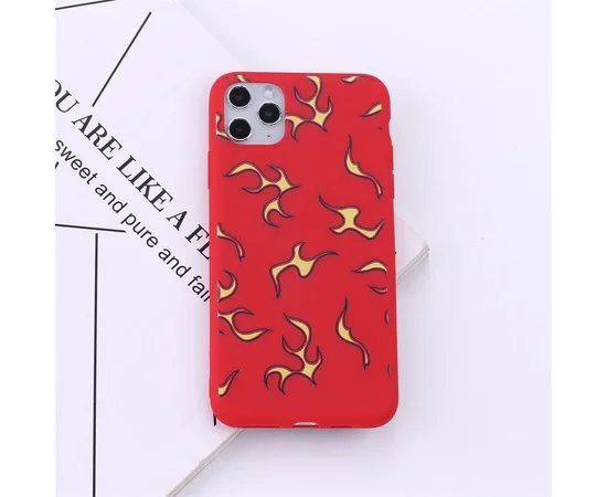 Силиконовый чехол "Flame" №4 для iPhone 13 Pro