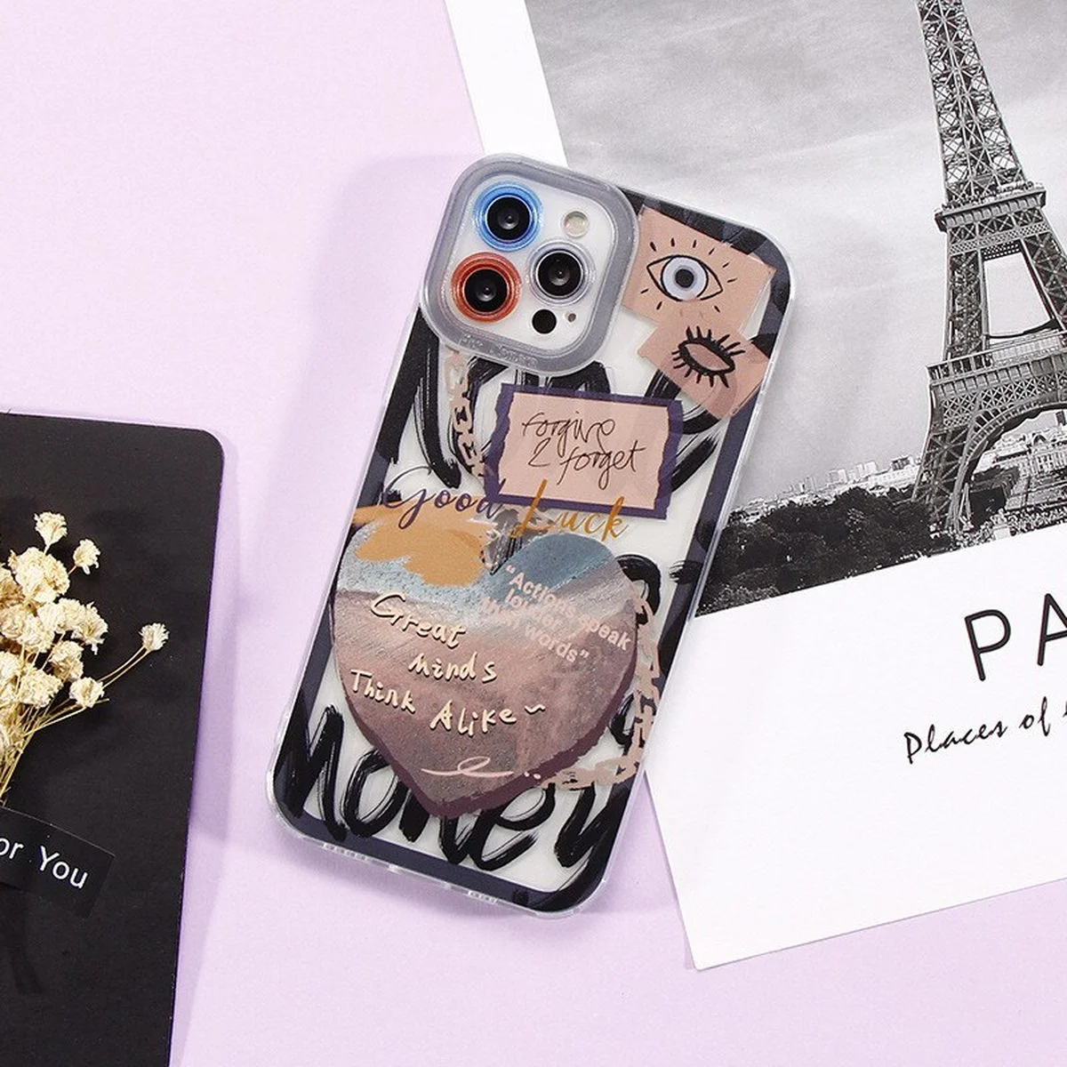 Силиконовый чехол "Heart Letter" для iPhone 12 Pro