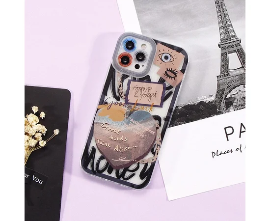 Силіконовий чохол "Heart Letter" для iPhone 13 Pro