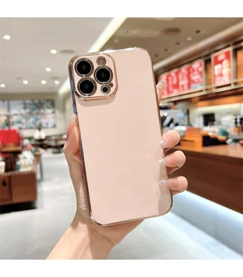 Силіконовий чохол "Gold Plated" Pink Sand для iPhone 13 Pro