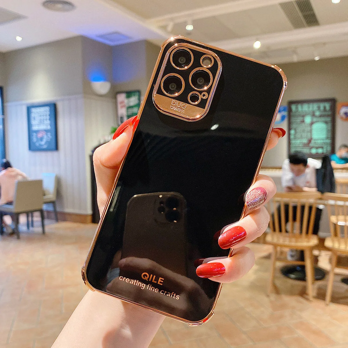 Силиконовый чехол "FENMI" черный  для iPhone 13 Pro