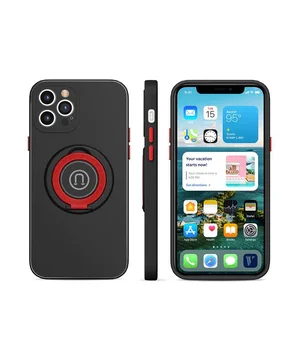 Силиконовый чехол "Magnetic" черный  для iPhone 12 Pro