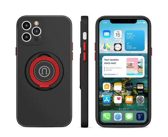 Силіконовий чохол "Magnetic" чорний для iPhone 12 Pro