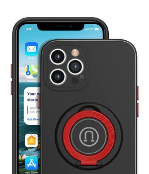 Силиконовый чехол "Magnetic" черный  для iPhone 12 Pro