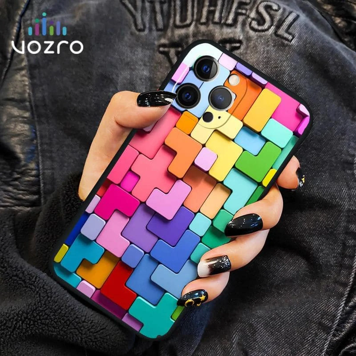 Силиконовый чехол "Colorful Block" для iPhone 12 Pro