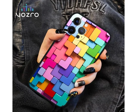 Силиконовый чехол "Colorful Block" для iPhone 13 Pro