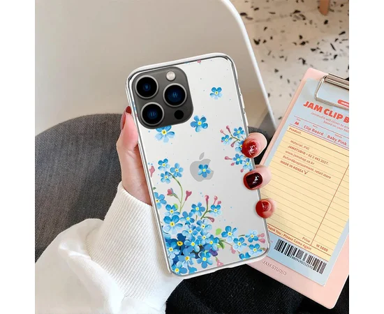 Силіконовий чохол "Flowers" №3 для iPhone 13 Pro