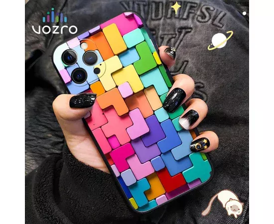 Силиконовый чехол "Colorful Block" для iPhone 12 Pro