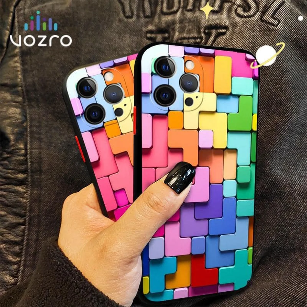 Силиконовый чехол "Colorful Block" для iPhone 12 Pro