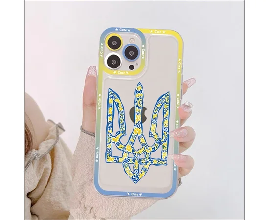 Силиконовый чехол "Cute" Трезуб для iPhone 13 Pro Max