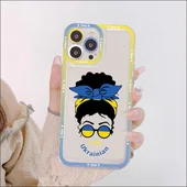 Силиконовый чехол "Cute" I Am ukrainian girl для iPhone 13 Pro Max