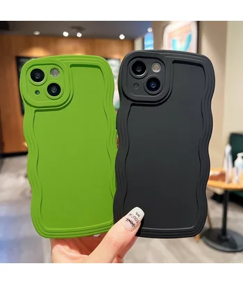 Силіконовий чохол "Candy Wavy" для Apple iPhone 15 Зелений Силіконовий чохол "Candy Wavy" для Apple iPhone 15 Зелений