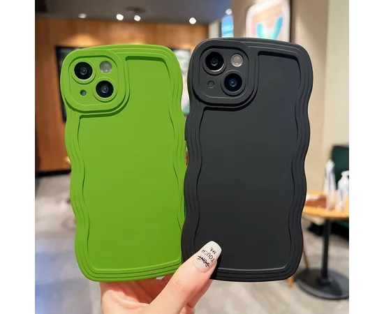 Силіконовий чохол "Candy Wavy" для Apple iPhone 14 Plus Чорний