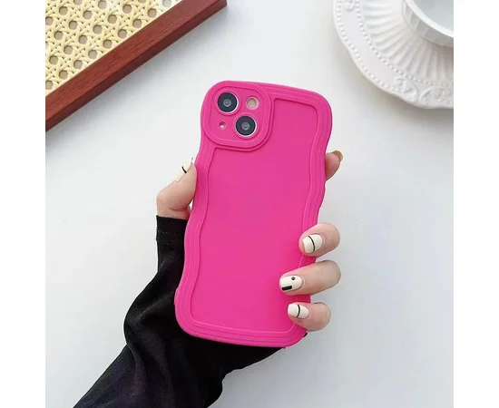 Силіконовий чохол "Candy Wavy" для Apple iPhone 14 Plus Рожевий