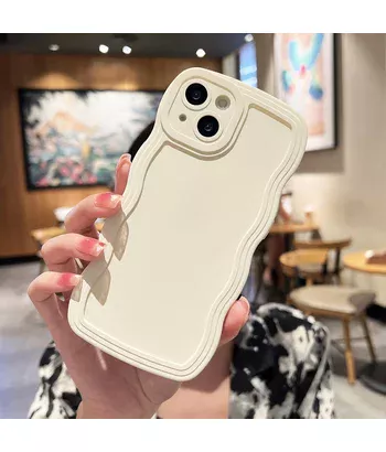 Силіконовий чохол "Candy Wavy" для Apple iPhone 15 Plus Білий