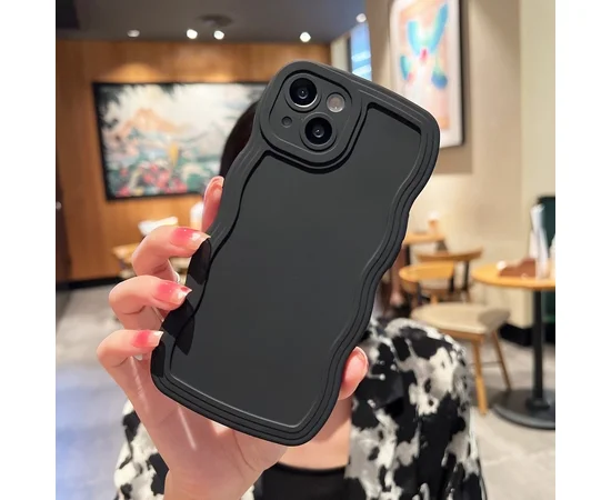 Силіконовий чохол "Candy Wavy" для Apple iPhone 15 Plus Чорний