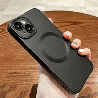 Силиконовый чехол "TPU Matte" with MagSafe для Apple iPhone 13 Черный