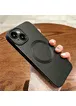 Силіконовий чохол "TPU Matte" with MagSafe для Apple iPhone 15 Чорний