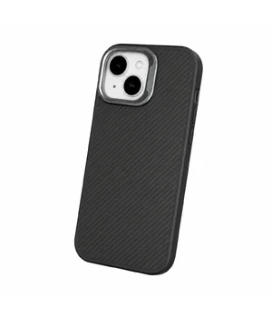 TPU+PC чохол "KEVLAR STYLE" with MagSafe для Apple iPhone 14 / 13 Чорний