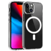 Силиконовый чехол "JASTER" with MagSafe для iPhone 15 Plus Прозрачный