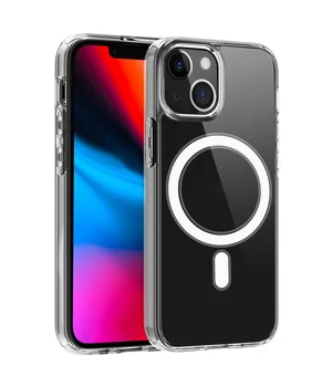 Силиконовый чехол "JASTER" with MagSafe для iPhone 15 Plus Прозрачный