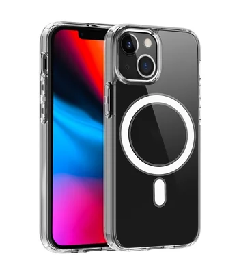 Силиконовый чехол "JASTER" with MagSafe для iPhone 15 Plus Прозрачный