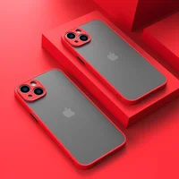 Силиконовый чехол "Armor Matte Cover" для iPhone 15 Pro Max Красный