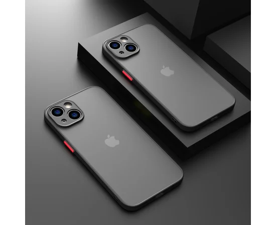 Силиконовый чехол "Armor Matte Cover" для iPhone 14 Черный