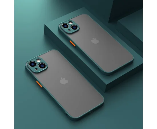 Силиконовый чехол "Armor Matte Cover" для iPhone 14 Зеленый