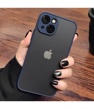 Силиконовый чехол "Armor Matte Cover" для iPhone 15 Plus Синий