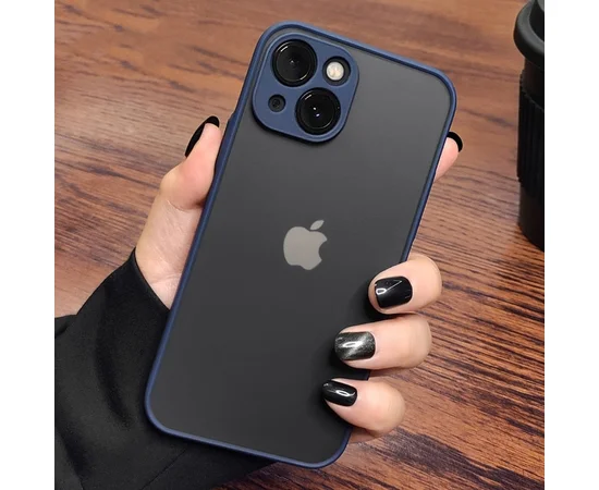 Силиконовый чехол "Armor Matte Cover" для iPhone 14 Синий