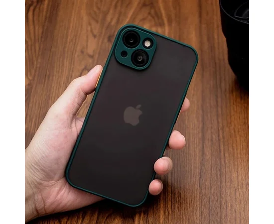 Силиконовый чехол "Armor Matte Cover" для iPhone 14 Зеленый