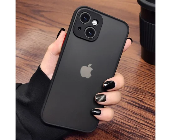 Силиконовый чехол "Armor Matte Cover" для iPhone 14 Черный