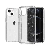 Силиконовый чехол "Bling Diamond" с блестками для iPhone 14 Plus Прозрачный