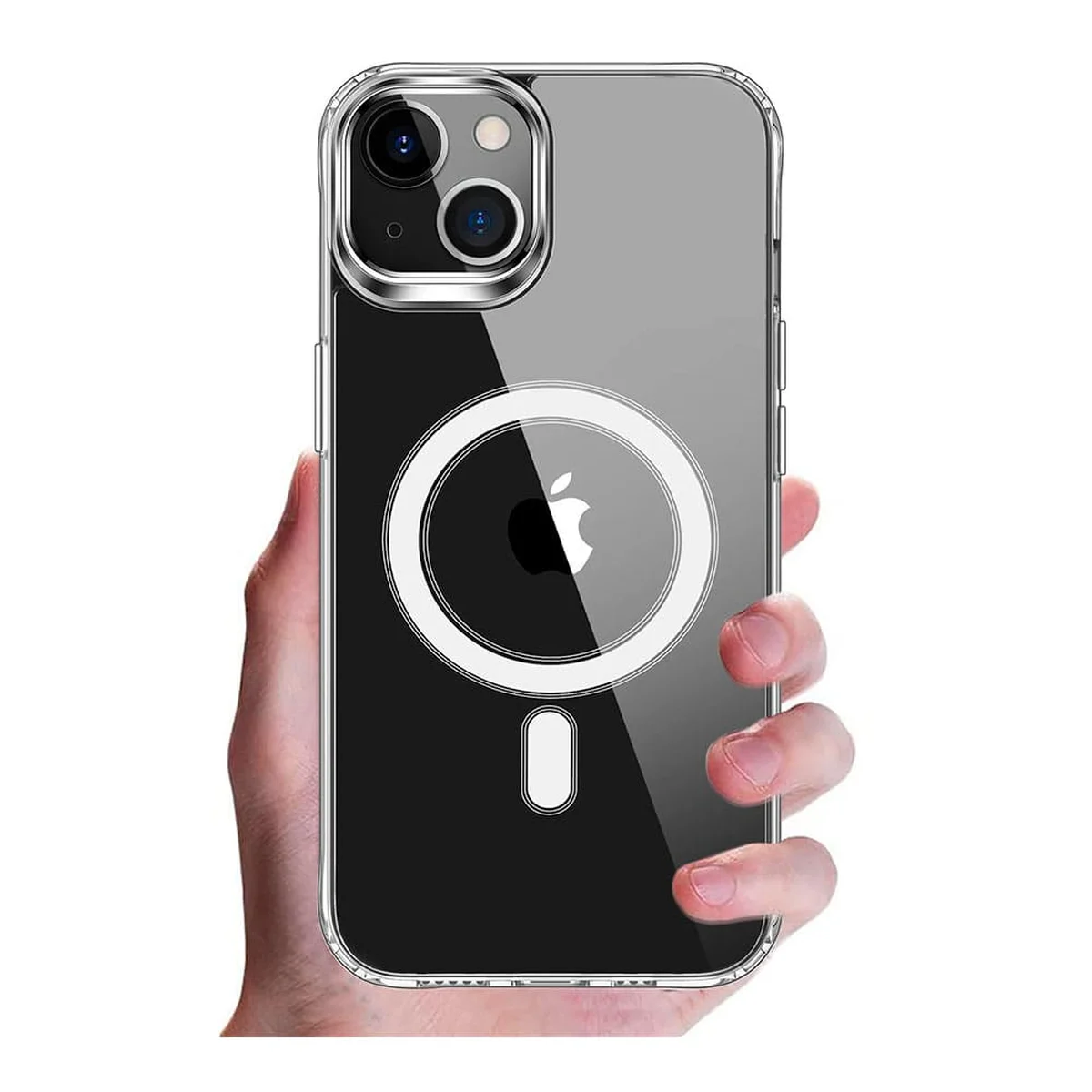 Силиконовый чехол "JASTER" with MagSafe для iPhone 15 Прозрачный