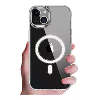 Силиконовый чехол "JASTER" with MagSafe для iPhone 15 Прозрачный