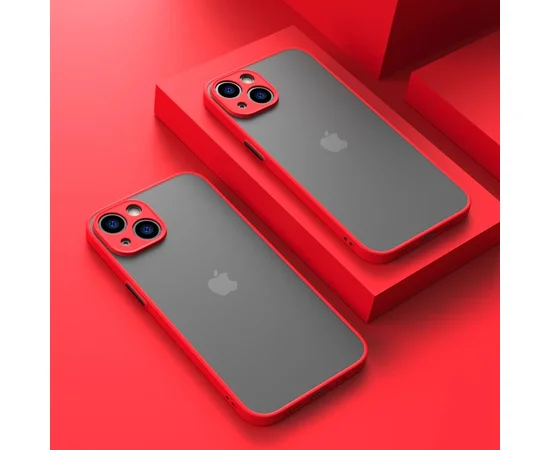 Силіконовий чохол "Armor Matte Cover" для iPhone 15 Plus Червоний