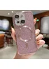 Силиконовый чехол "Shining Plating" with MagSafe для iPhone 14 Розовый